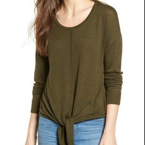 Madewell Modern Tie-Front Sweater, XXS